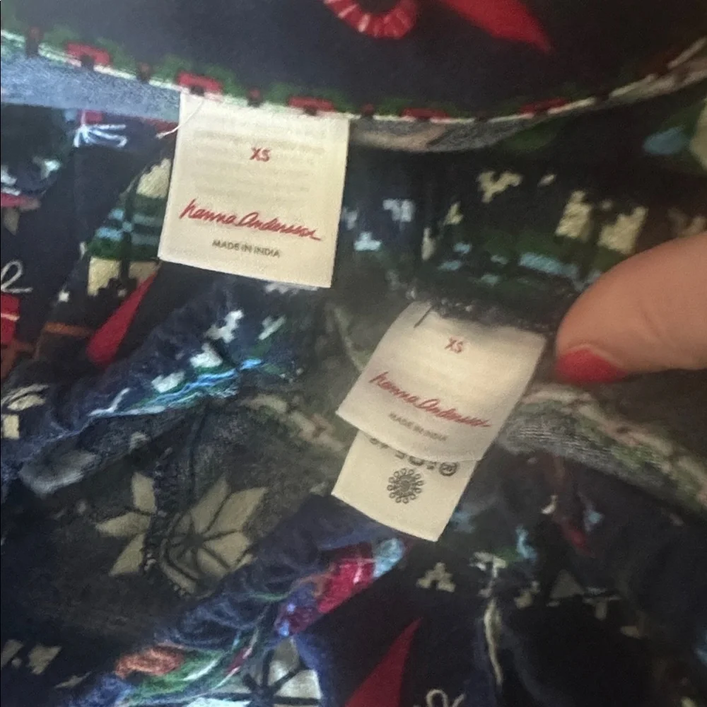Hanna Andersson Adult Holiday Flannel Pajama Pants & Top